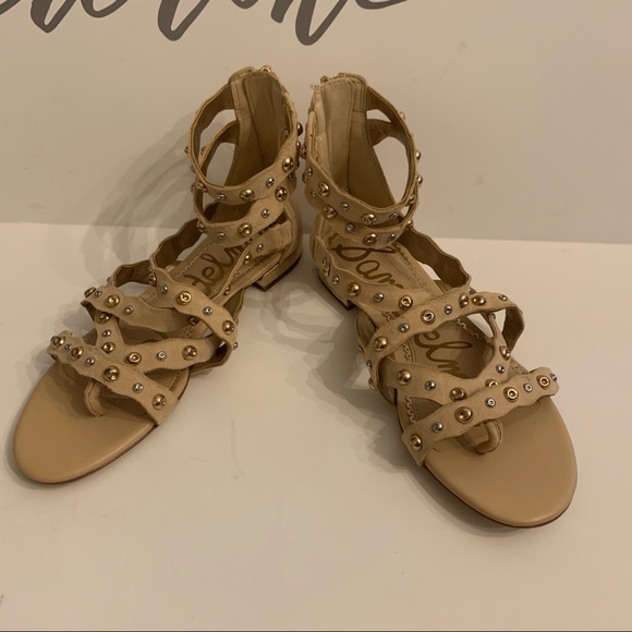 Sam Edelman EAVAN Studded Gladiator Sandals Size 6 - Picture 3 of 13